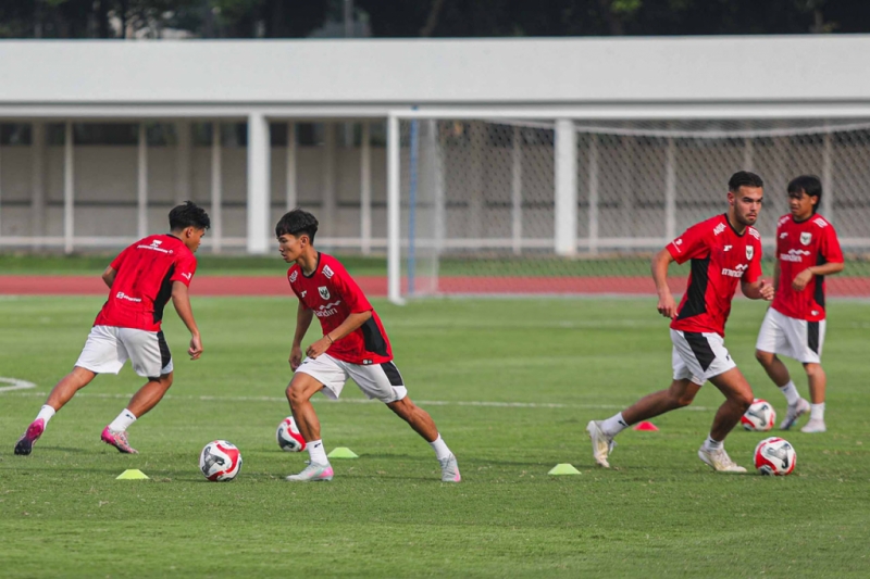 Latihan Perdana Timnas Indonesia U-23 Jelang Piala AFF 2025