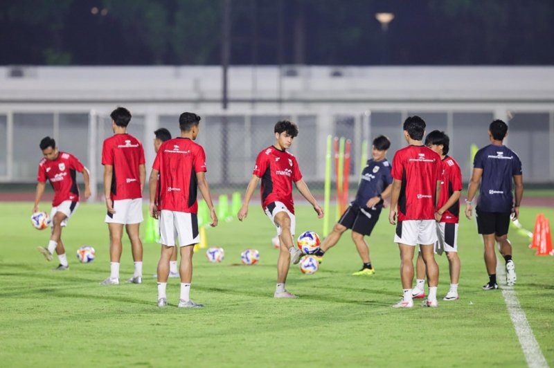 Mengintip Latihan Timnas Indonesia U-23 Jelang Piala AFF 2025