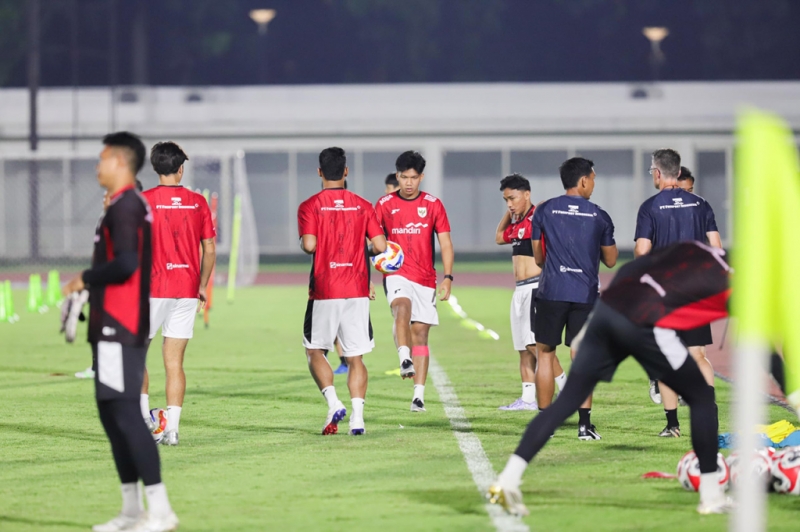 Mengintip Latihan Timnas Indonesia U-23 Jelang Piala AFF 2025