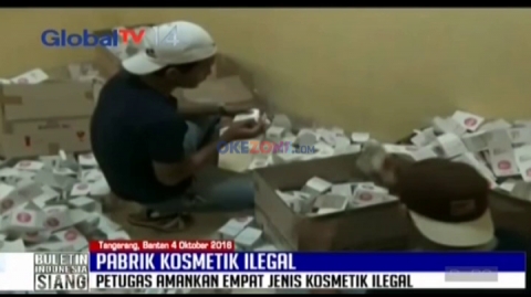 Polisi Grebek Pabrik Kosmetik Ilegal di Tangerang Banten : Okezone Video
