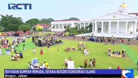 Keren! Peringati Sumpah Pemuda, Jokowi Sulap Istana Bogor 