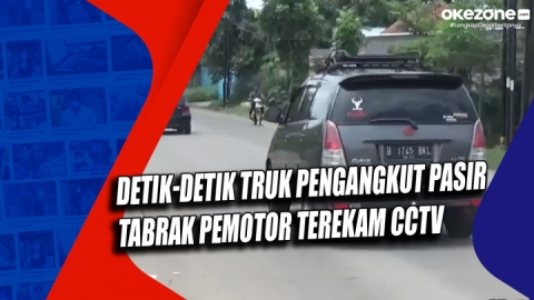 Detik-Detik Truk Pengangkut Pasir Tabrak Pemotor Terekam CCTV 2.5 ...