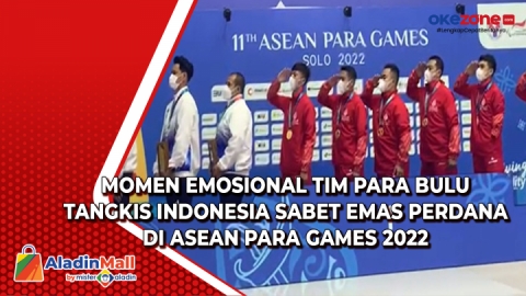 Momen Emosional Tim Para Bulu Tangkis Indonesia Sabet Emas Perdana Di Asean Para Games