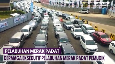 Dermaga Eksekutif Pelabuhan Merak Padat Pemudik, Kantong Parkir ...