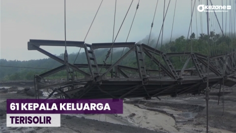 Jembatan Gantung Kali Regoyo Putus Diterjang Banjir Lahar Dingin Gunung ...