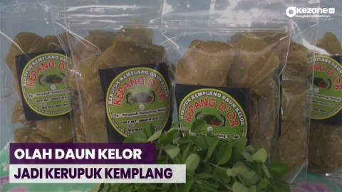 Gurih dan Renyah! Ibu di Palembang Olah Daun Kelor Jadi Kerupuk Kemplang