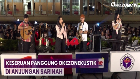 Keseruan Panggung Okezonekustik di Anjungan Sarinah