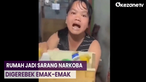 Emak-Emak Ngamuk Gerebek Rumah Sarang Narkoba Di Jambi : Okezone Video