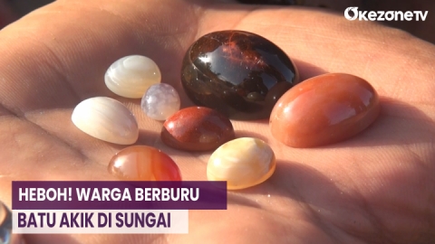 Sungai Mengering, Warga Berburu Batu Akik di Bireun Aceh