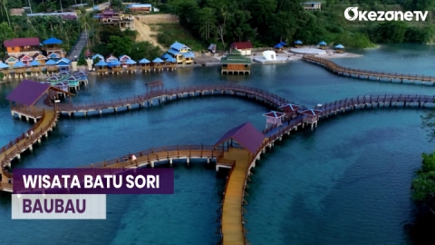 Menikmati Indahnya Sunset di Wisata Batu Sori Kota Baubau