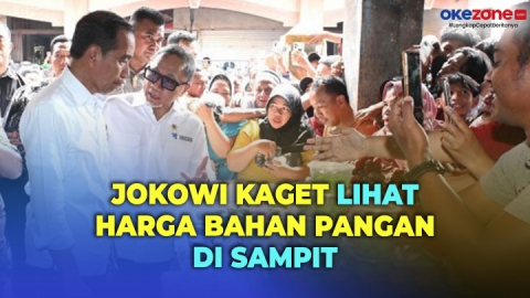 Kunjungi Sampit, Jokowi Kaget Lihat Harga Bahan Pangan di Pusat Perbelanjaan Mentaya