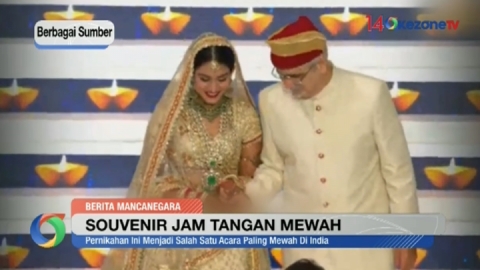 Suvenir Jam Tangan Mewah Pernikahan Anak Sultan India