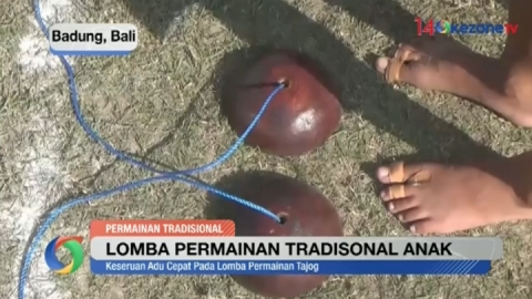 Serunya Anak-Anak Ikut Lomba Permainan Tradisional Bali