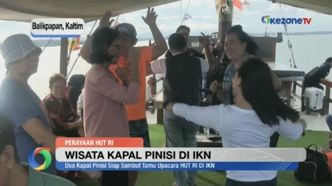 Dua Kapal Pinisi Dipajang Jadi Wahana Wisata di IKN