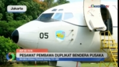 Pesawat Pembawa Duplikat Bendera Pusaka