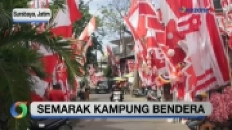 Semarak HUT ke 79 Kemerdekaan RI di Kampung Bendera