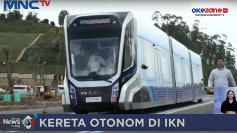 Kereta Otonom di IKN Difungsikan, Sambut Tamu-Tamu Undangan