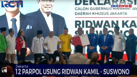 Pengamat Beberkan Alasan 12 Parpol Usung Ridwan Kamil-Suswono