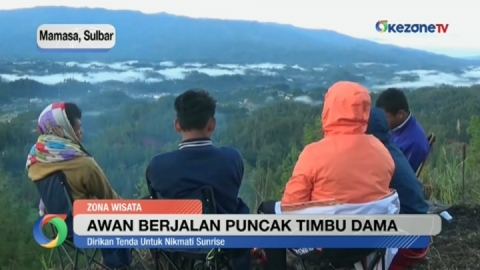 Mengintip Kota Mamasa dari Balik Awan Berjalan di Puncak Timbu Dama