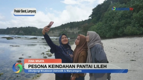 Melihat Pesona Keindahan Pantai Cadas Lileh di Pesisir Barat Lampung