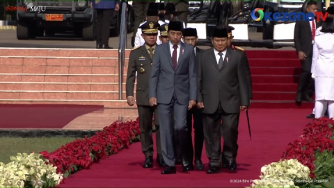 Jokowi Pimpin Upacara Hari Kesaktian Pancasila di Lubang Buaya, Puan dan Prabowo Ikut Hadir