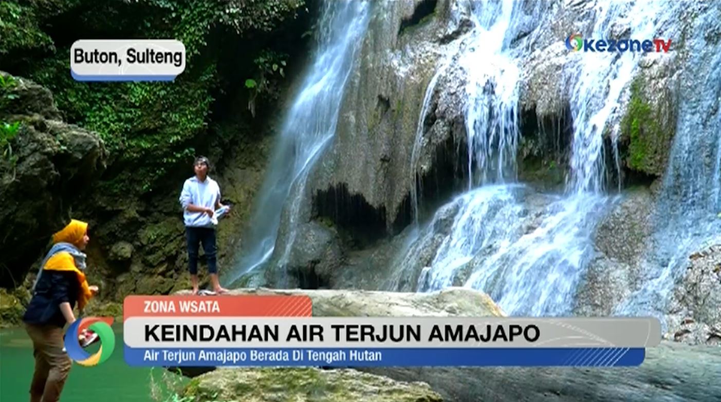 Keindahan Air Terjun Amajapo Pulau Buton, Wisata Alam di Tengah Hutan