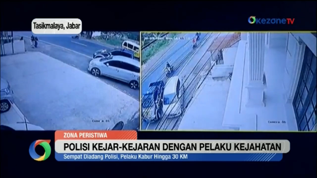 Viral, Aksi Kejar-kejaran Polisi dengan Pelaku Ganjal ATM di Tasilmalaya