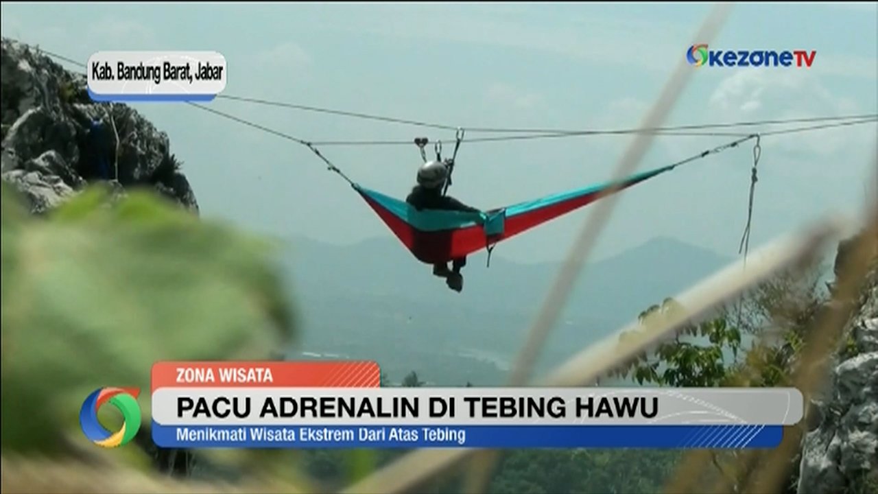 Pacu Adrenalin di Ketinggian Tebing Hawu Bandung