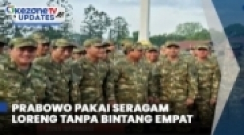 Prabowo Pakai Seragam Loreng Tanpa Bintang Empat Bareng Menteri di Akmil Magelang