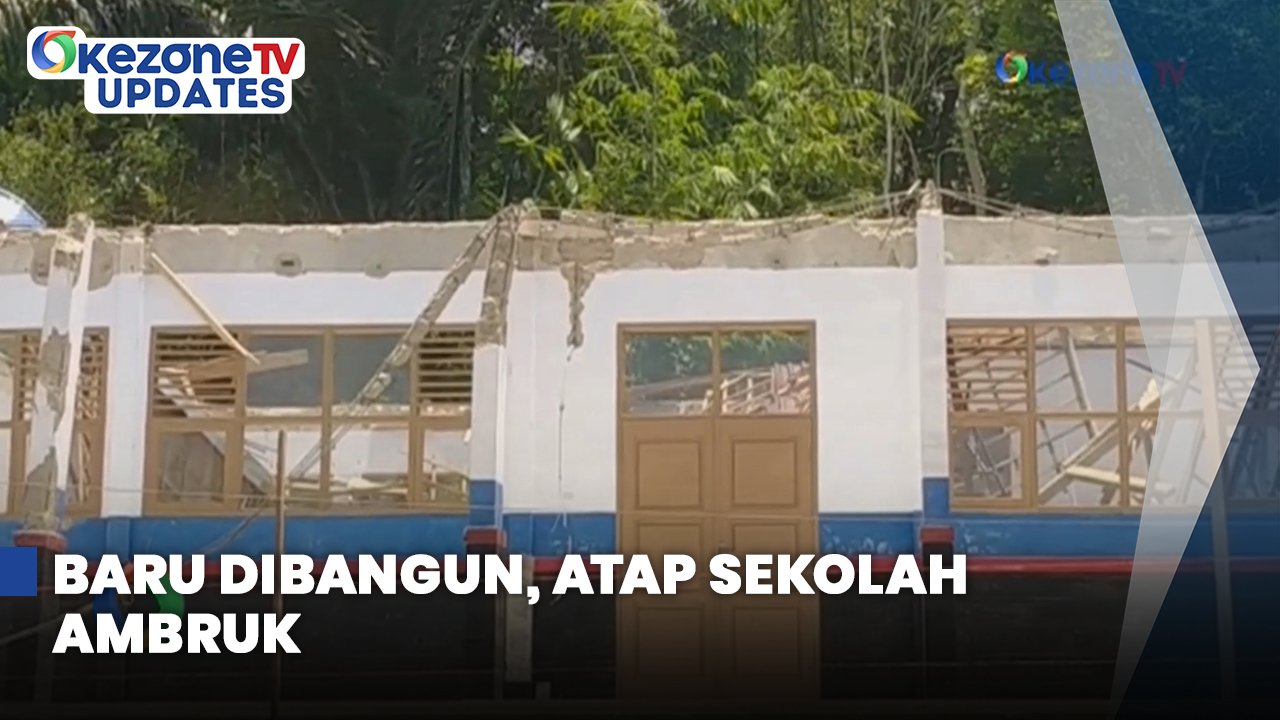 Baru 2 Tahun Direnovasi, Ruang Lab Komputer SMPN 3 Tanggeung Cianjur Ambruk