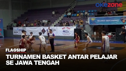 Turnamen Basket antar Pelajar se Jawa Tengah Diwarnai Laga Sengit