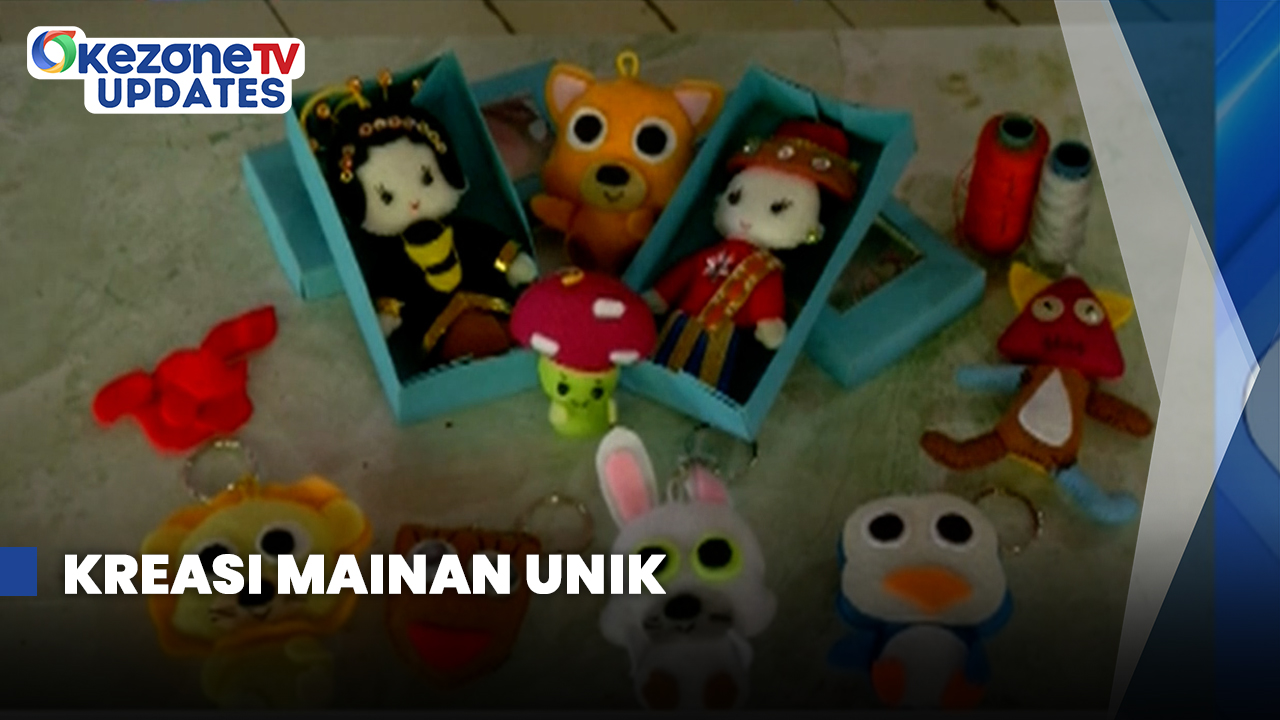 Kreasi Mainan Unik dari Kain Flanel asal Tangsel Tembus Mancanegara