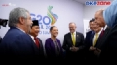 Potret Presiden Prabowo Bertemu Pemimpin MIKTA di KTT G20 Brasil